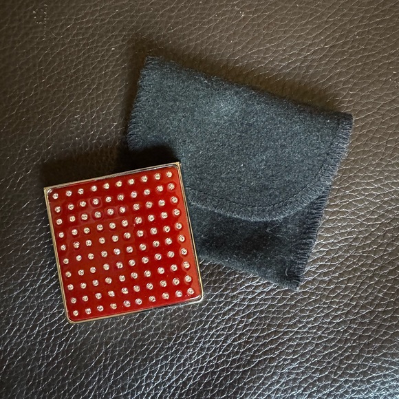 Swarovski Other - Swarovski Christal red compact mirror